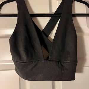 ARITZIA x WILFRED grey crop